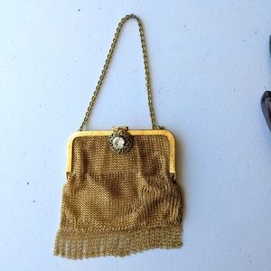Vintage 1960s Gold Chain Coin Purse Made in Germany